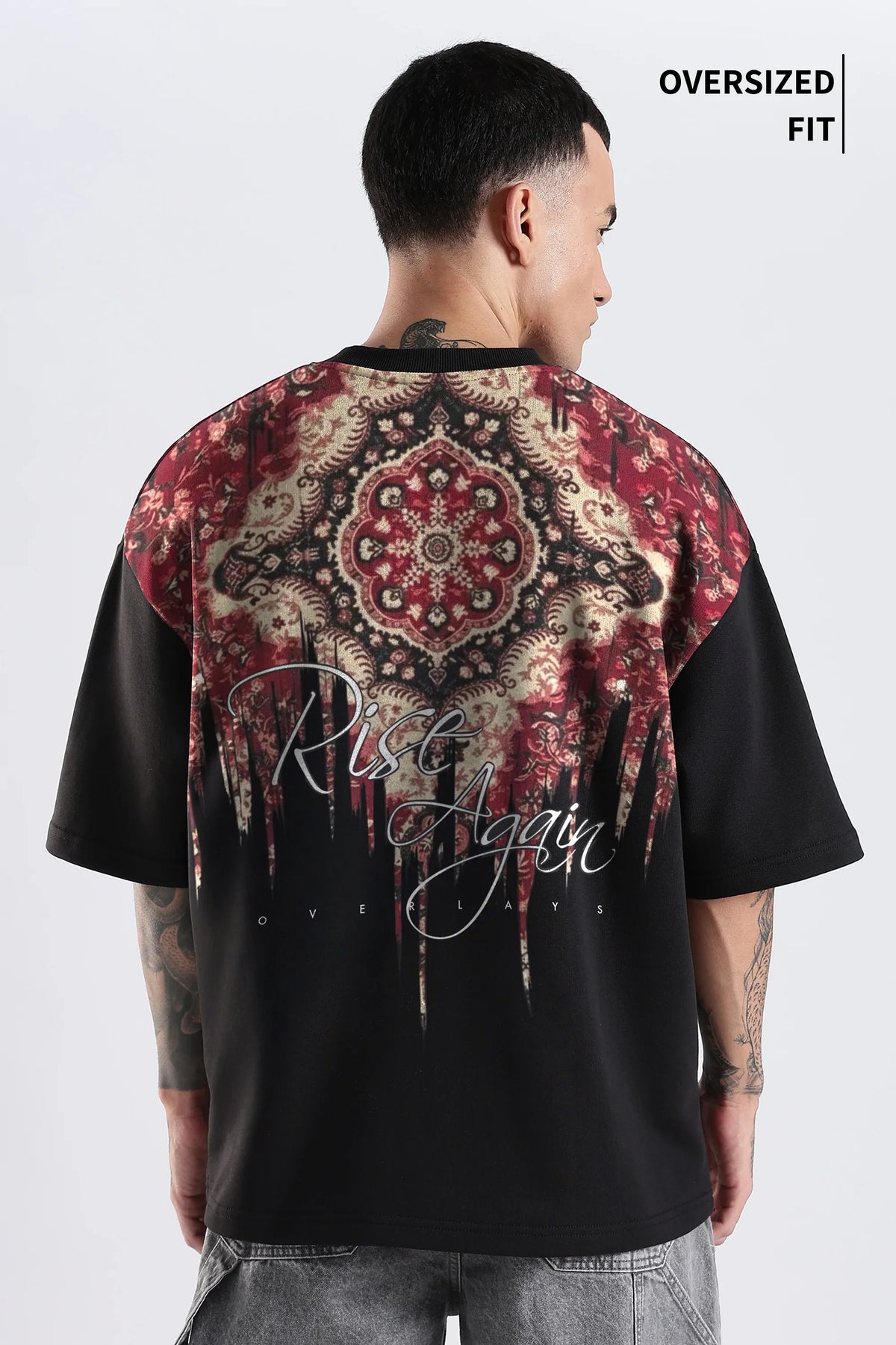 Carpedian Black Oversized Tshirt