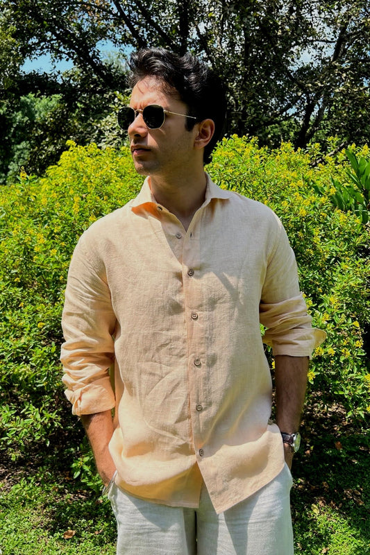Old Money Linen Shirt (Cream)