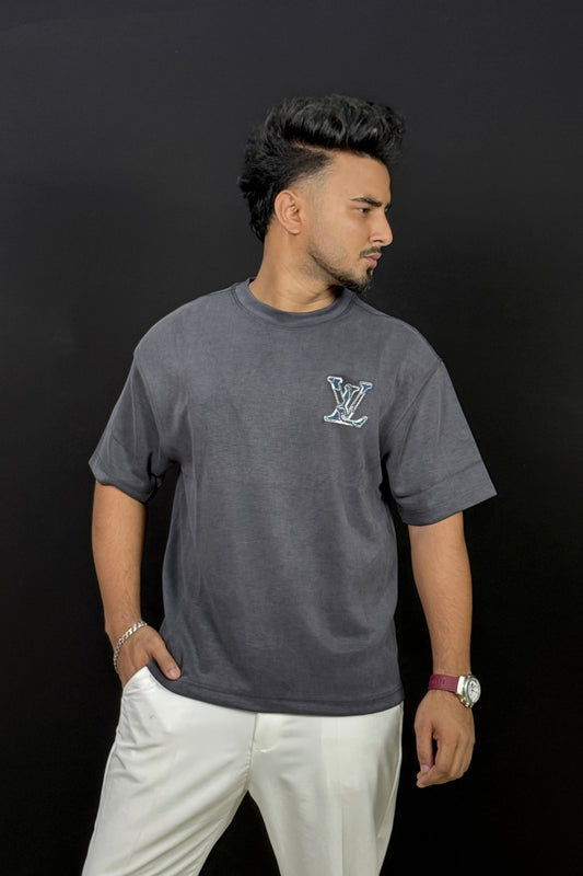 Premium China Imported Dropshoulder T-Shirt (Ash black)