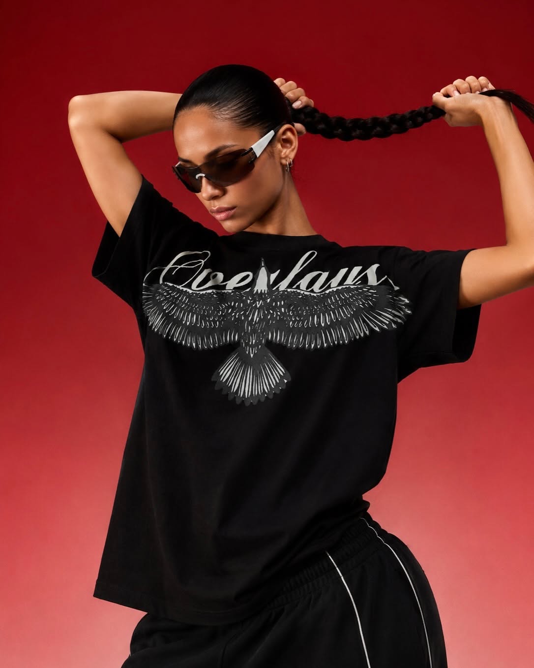 GIRLS DROPSHOULDER T-SHIRT