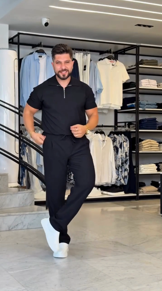 OLD MONEY Zipper Polo Co-Ord Set
