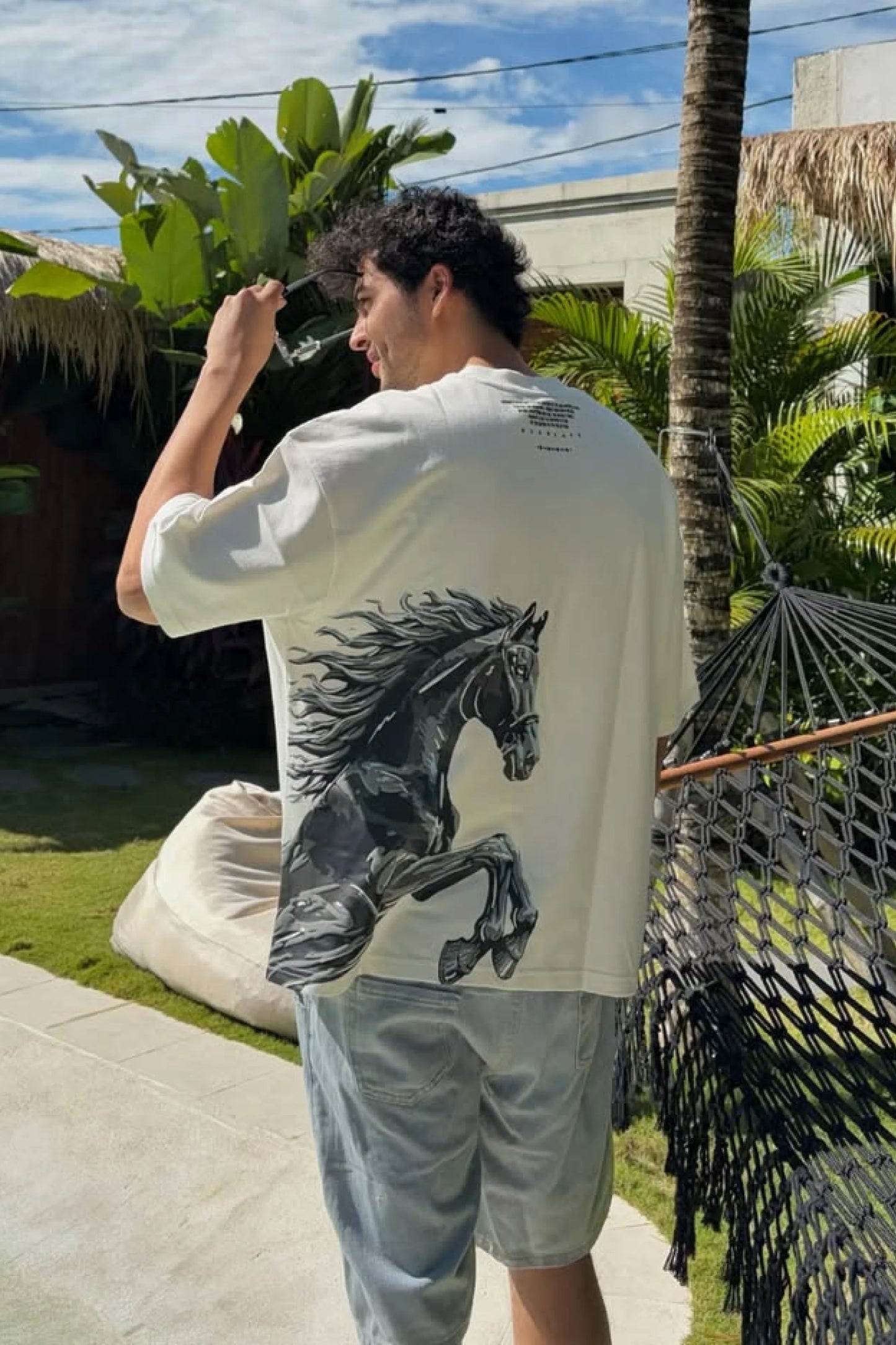 Stallion Oversized Relaxed Fit T-shirt