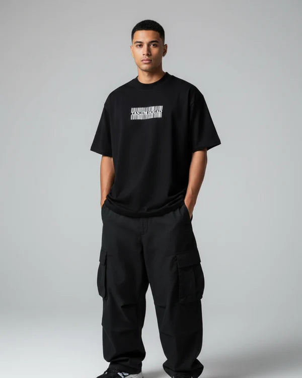 BARCODE TEE BLACK