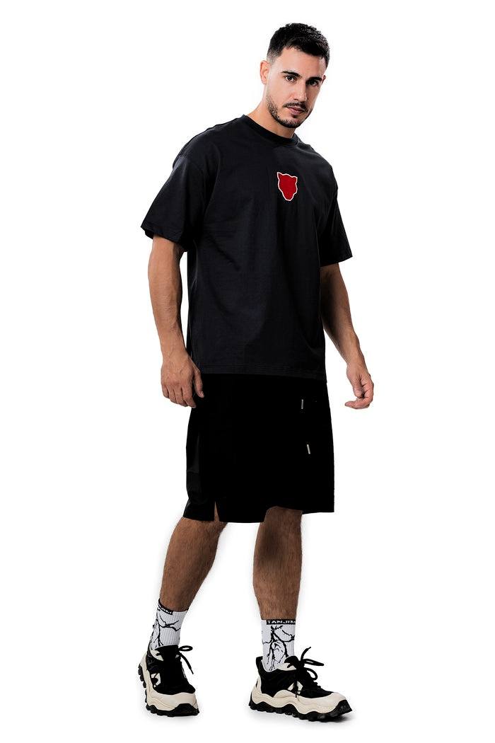 PANTHER DETAIL Oversized Relaxed Fit T-shirt