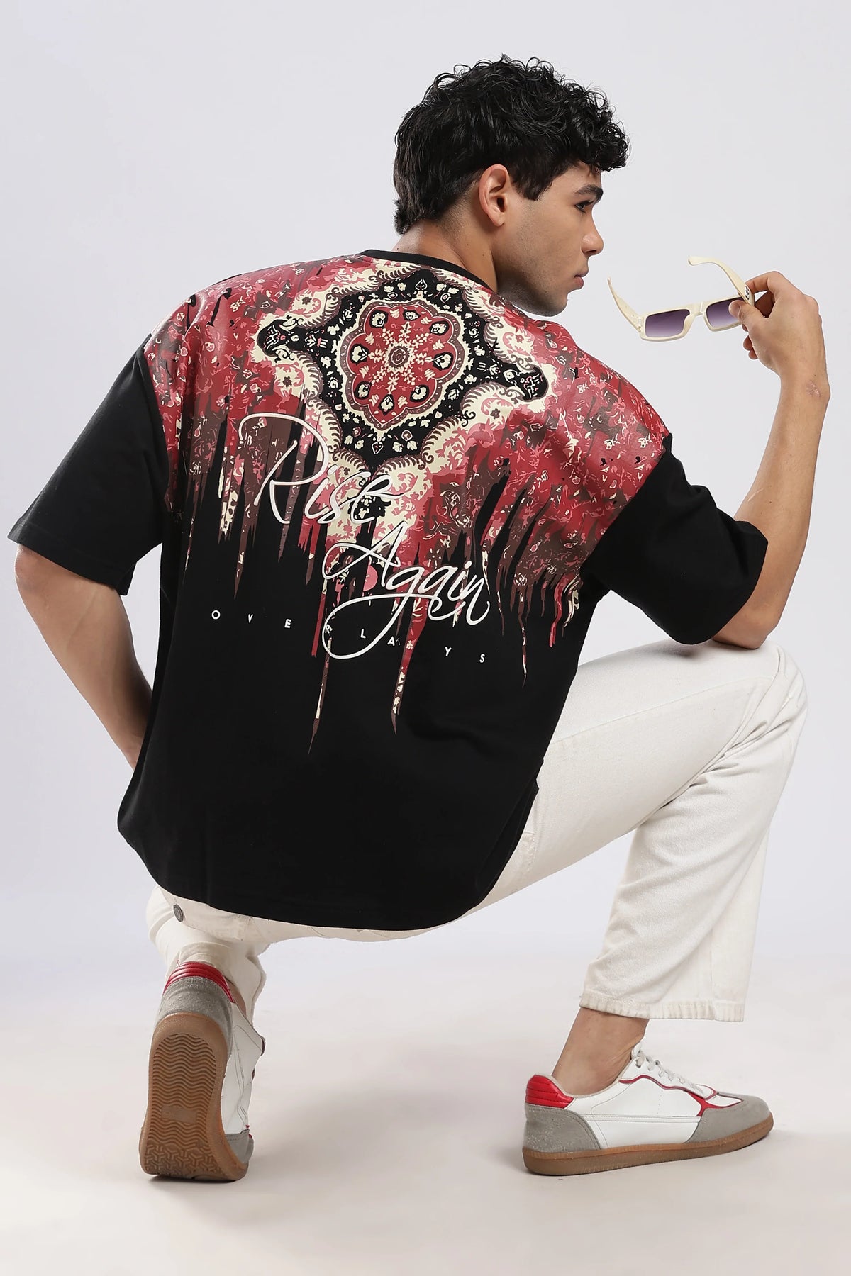 Carpedian Black Oversized Tshirt