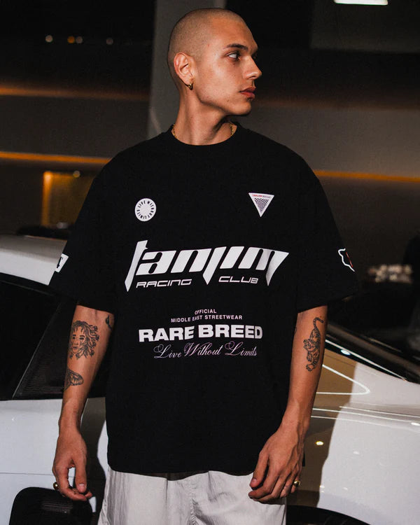 TANJIM RACE T-SHIRT - BLACK