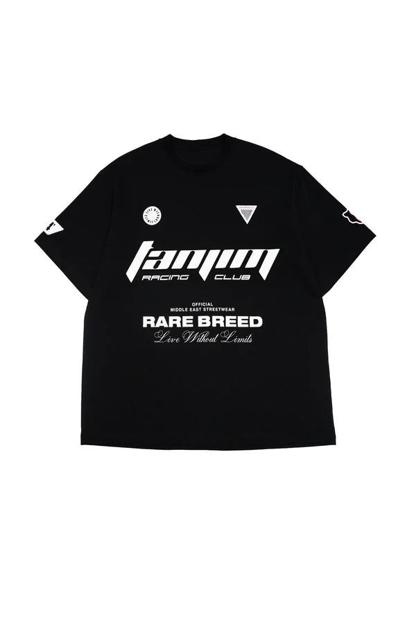 TANJIM RACE T-SHIRT - BLACK