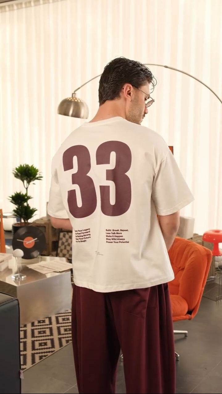 33 TEE White