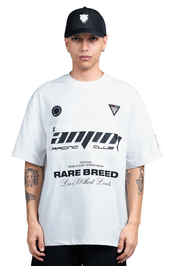 TANJIM RACE T-SHIRT - WHITE