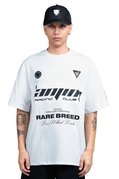 TANJIM RACE T-SHIRT - WHITE